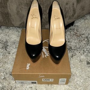 Christian Louboutin Black Heels,In great Condition size 41.5